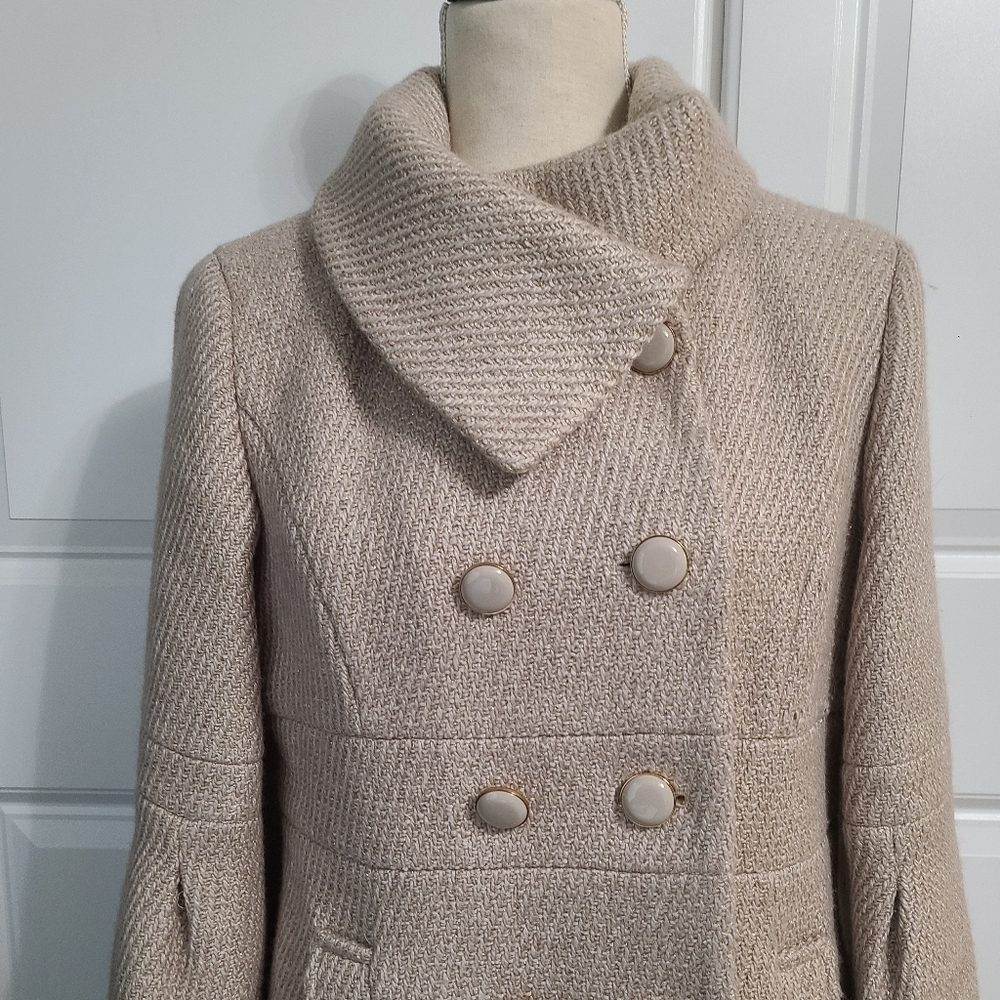 Gold Shimmer Pea Coat